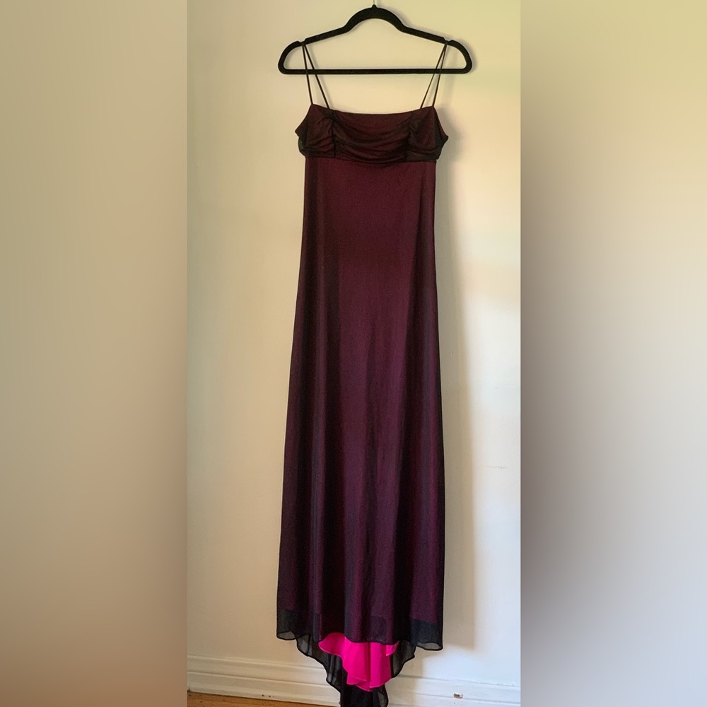 Poetry brand, black & pink occasion dress. Size M.